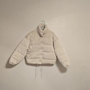 Wild Fable Cream Puffer Jacket
